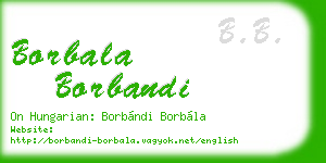 borbala borbandi business card